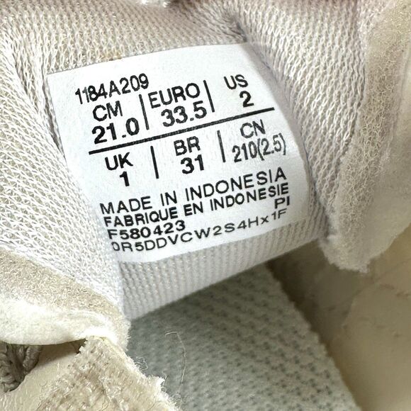 Onitsuka Tiger Shoes Kids Size 2 Mexico 66 Cream Tiger Print Fashion Sneakers - Picture 11 of 16